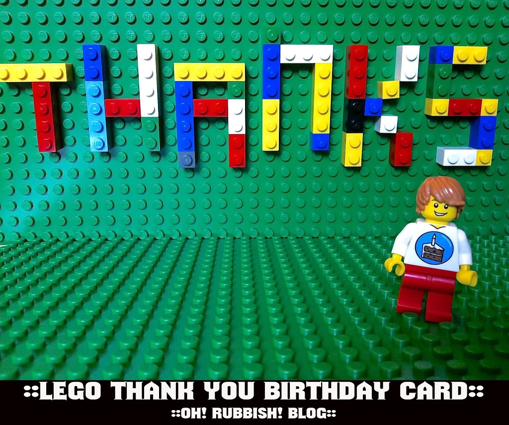 lego thank you card :: free lego party printables :: birthday